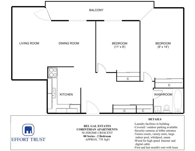 Bel Gal Estates - Corinthian — Apartment - 2 Bedroom - Small - Photo 1