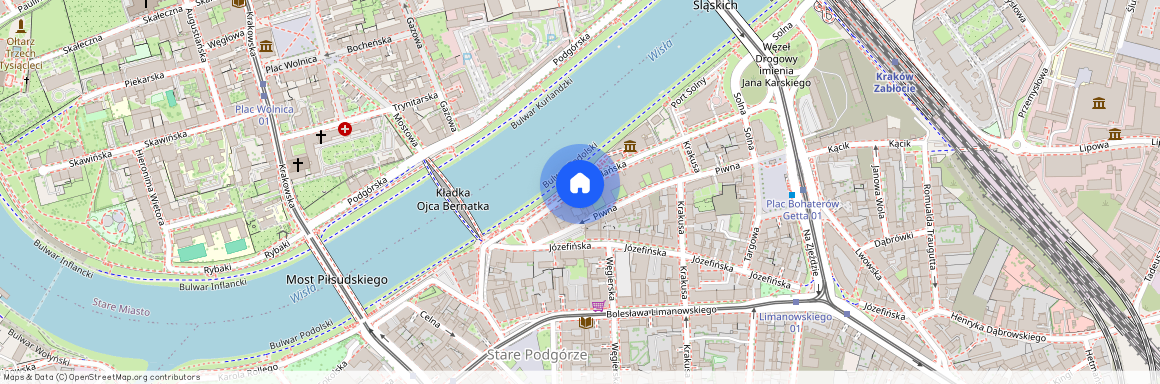 ul. Nadwiślańska, Stare Podgórze, Podgórze, Kraków, małopolskie