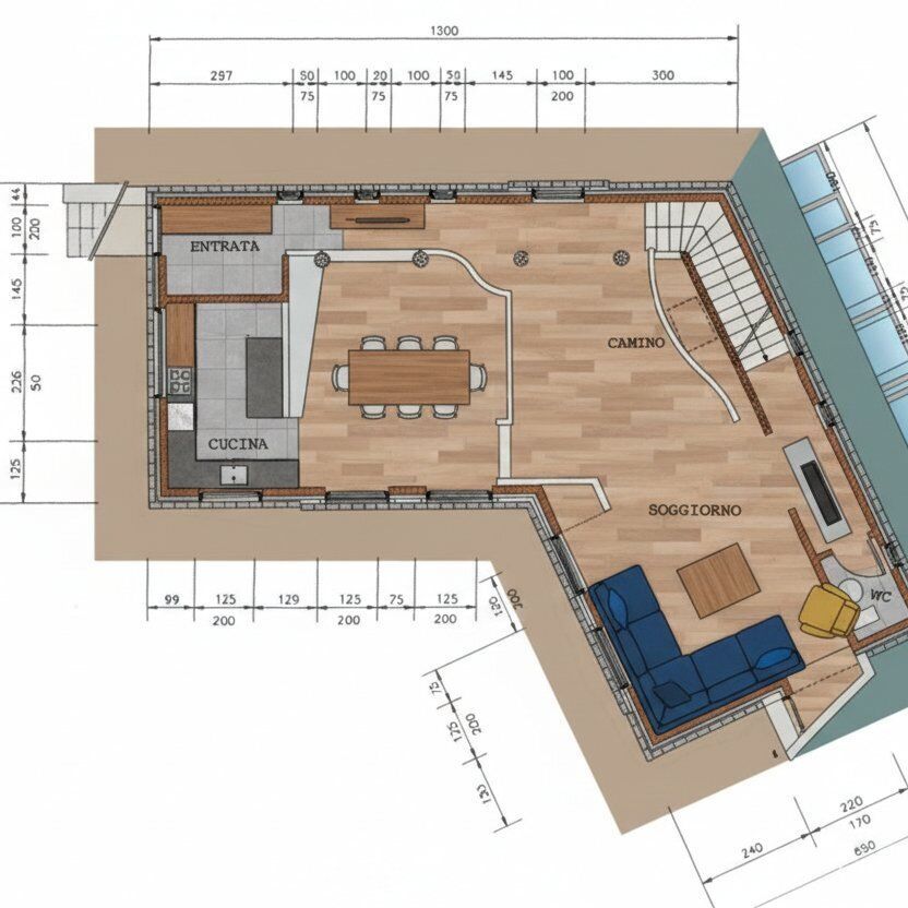 In a private setting and surrounded by nature, an elegant villa with garden and woods. - Foto 1