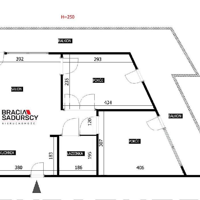 Mieszkanie Kraków Dębniki powierzchnia 48.0 m² C206-WM-68355 - Фото 1