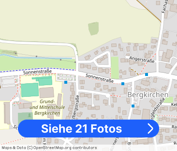 Klasse 3 Zi Wohnung mit herrlicher Terrasse in Ortsmitte von Bergki... - Foto 1