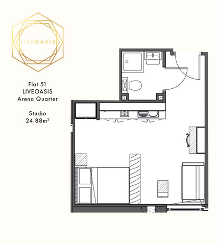 Studio to rent - Photo 4