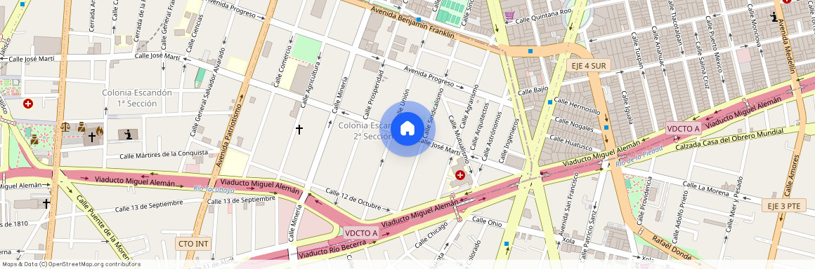 Renta de departamento Avenida José Martí #236, Colonia Escandón II Sección, C.P. 11800, Df / Cdmx