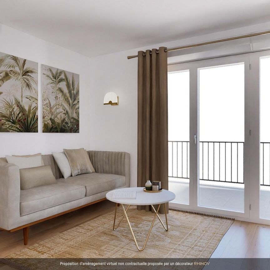location Appartement T2 DE 44.7m² À MARSEILLE - Photo 1