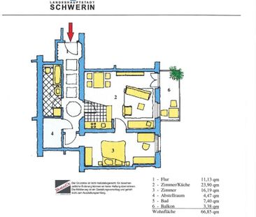 Tolle 2- Zimmer- WE mit Balkon ! - Foto 1