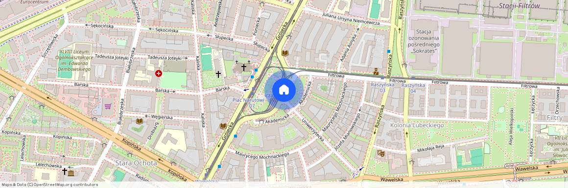 Plac Narutowicza okolice, Stara Ochota, Ochota, Warszawa, mazowieckie