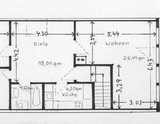 Ruhige, helle 4 Zi.-DG-Wohnung im EFH in Bochum Süd-West - Foto 1