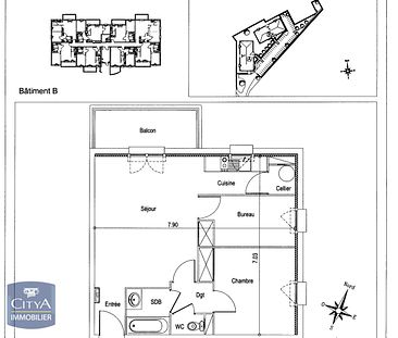 Location appartement 2 pièces de 53.65m² - Photo 1