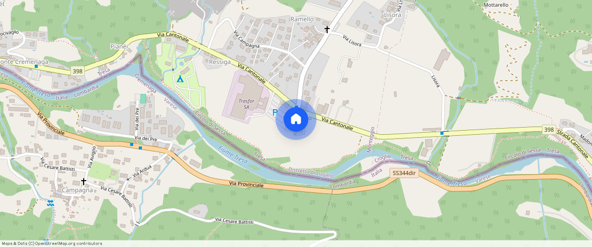 Via al Mulino **, Molinazzo di Monteggio