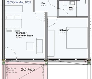 2 ZKB in KL-Bännjerrück zu vermieten (150/1021) - Foto 1