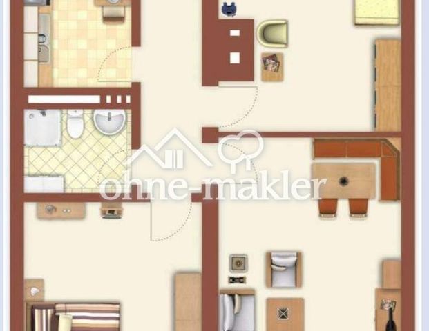 3-Zimmer-Wohnung Bahnhofsnähe - Foto 1