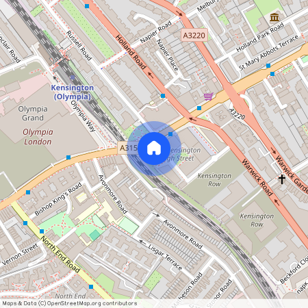 Kensington High Street, Wolfe House, W14