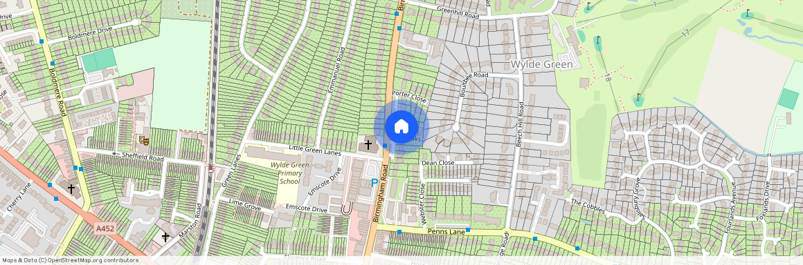 Birmingham Road, Oakhurst Grange, B72