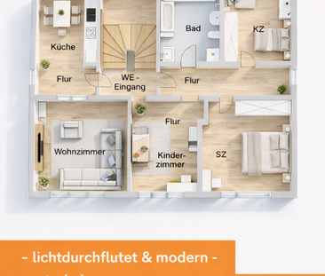 ✅ Sanierte 4-Raumwohnung - Große Küche und Großes Bad mit Fenster - Foto 6