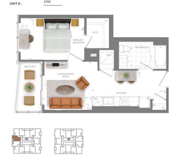 For Lease - 25 WELLINGTON Street Unit# 2705, Kitchener, Ontario - Photo 4