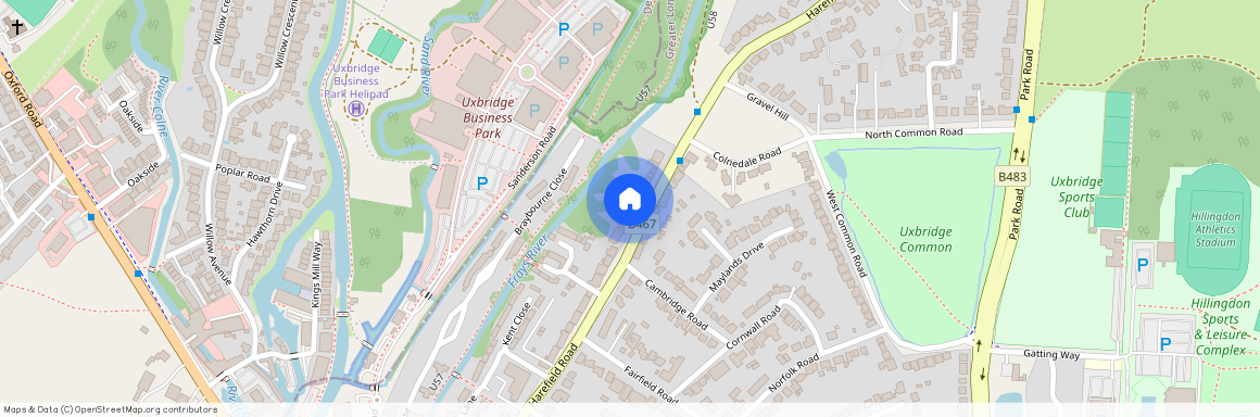 Harefield Road, Uxbridge UB8, London