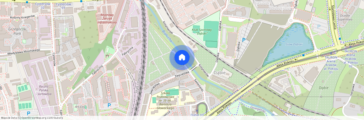 ul. Nizinna, Dąbie, Grzegórzki, Kraków, małopolskie