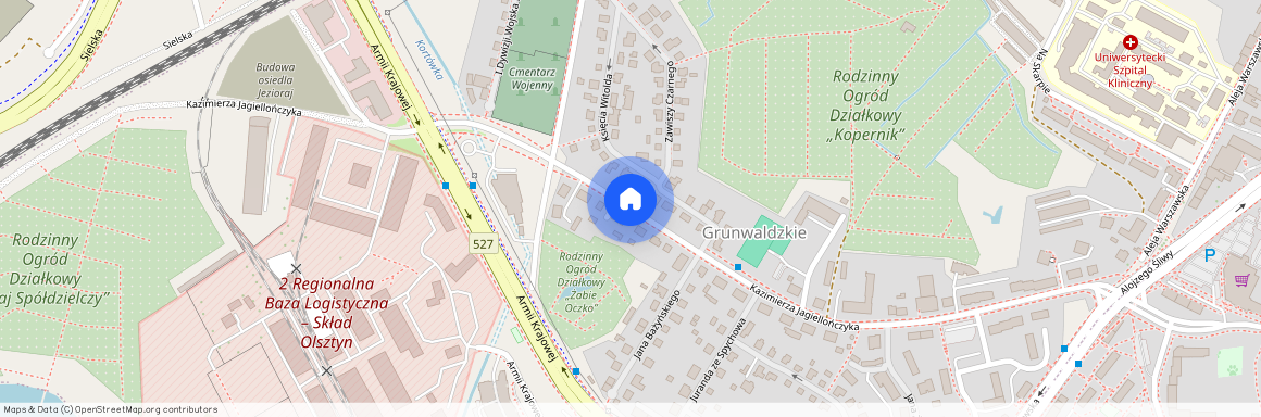 ul. Kazimierza Jagiellończyka, Osiedle Grunwaldzkie, Olsztyn, warmińsko-mazurskie