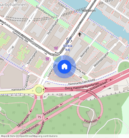 Hammarby Allé **, Södra Hammarbyhamnen