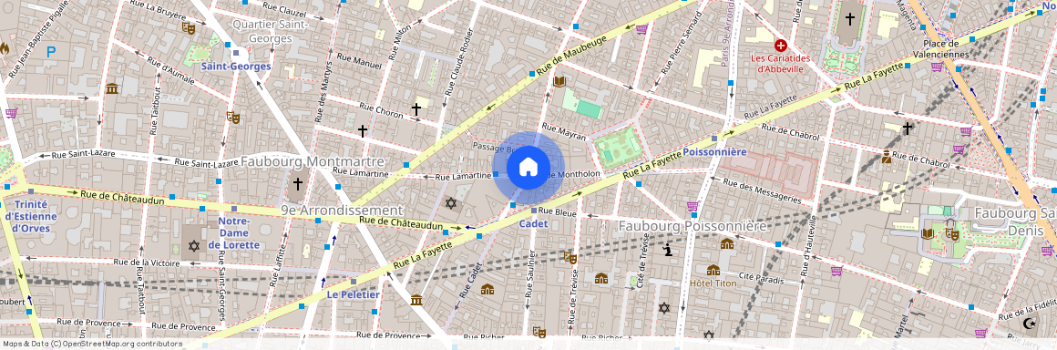 Rue Lamartine et Rue Marguerite de Rochechouart 75009 Paris (9e arrondissement)