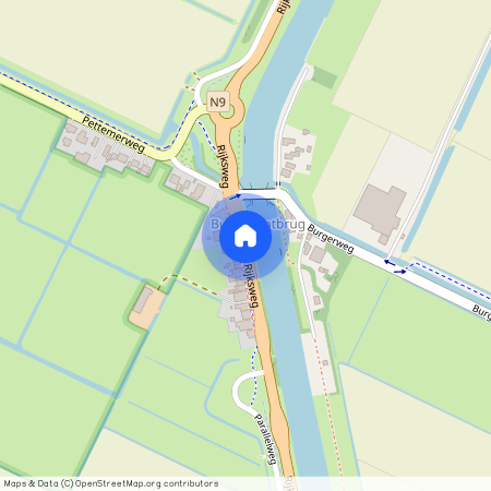 Burgervlotbrug en Buitengebied, 1754 EB, Rijksweg, Burgerbrug