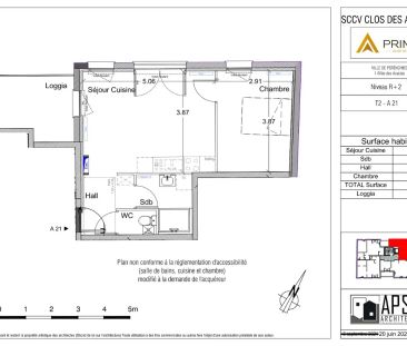 Location appartement 2 pièces - 38.25m² à Pérenchies (59840) - Photo 2