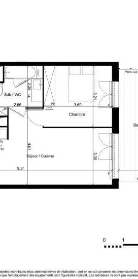 Location Appartement 2 pièces 46m² TOULOUSE 31400 - Photo 2