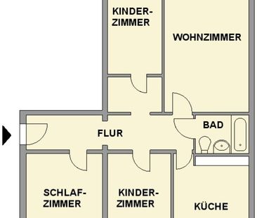4-Raum-Wohnung - Foto 1
