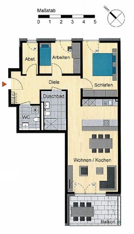 Neubau/Erstbezug: Modern geschnittene 3-Zimmer-Wohnung mit traumhaftem Ausblick! - Photo 4