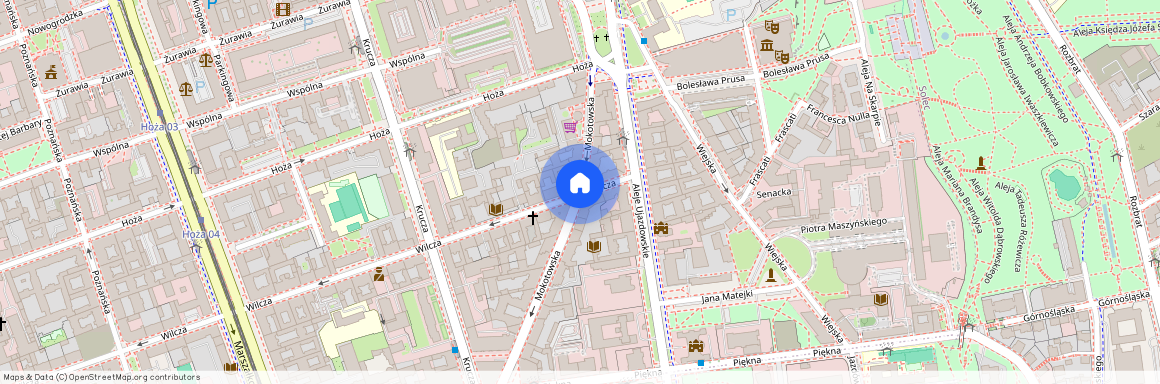 ul. Mokotowska/Wilcza, Śródmieście Południowe, Śródmieście, Warszawa, mazowieckie