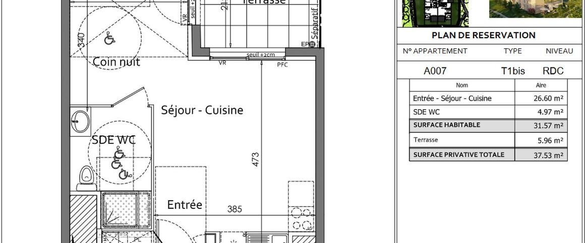 location Appartement T1 DE 31.57m² À SIX FOURS LES PLAGES - Photo 1