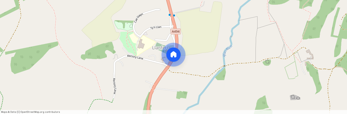 Ruthin Road, Llanferres, Llanferres, Flintshire, CH7