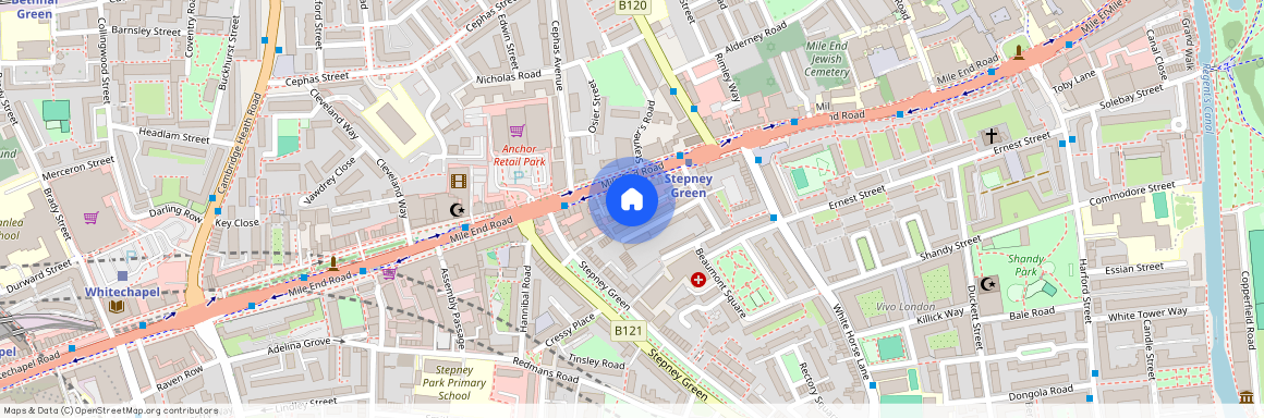 Mile End Road, Tower Hamlets, London, E1
