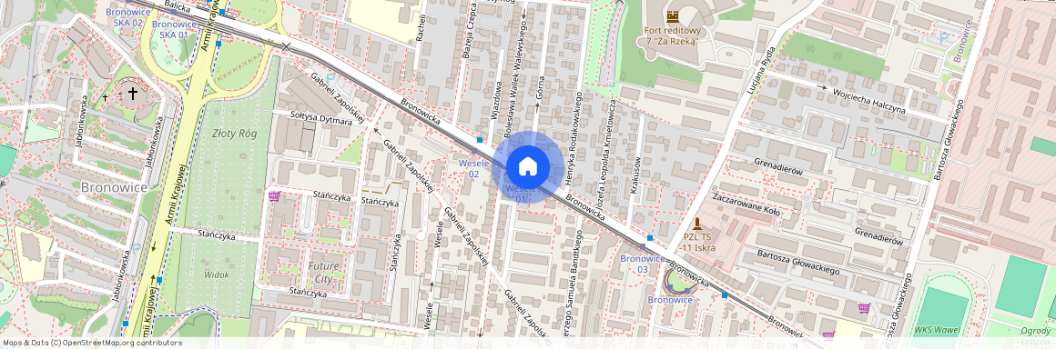 ul. Bronowicka, Bronowice, Bronowice, Kraków, małopolskie