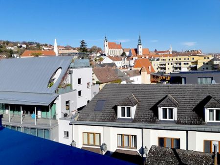 Sonnenverwöhnte 4-Zi-Galeriewohnung mit 2 Terrassen & traumhaftem Kremsblick – Nähe Steiner Tor - Foto 3