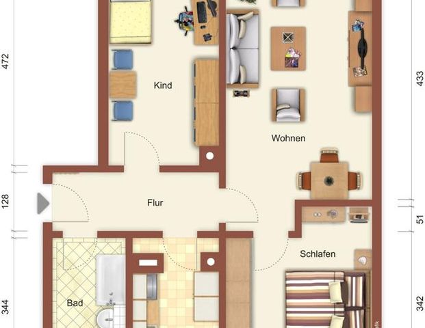 Balkonblick ins Grüne! 3-R.-WE in Weißwasser! - Photo 1