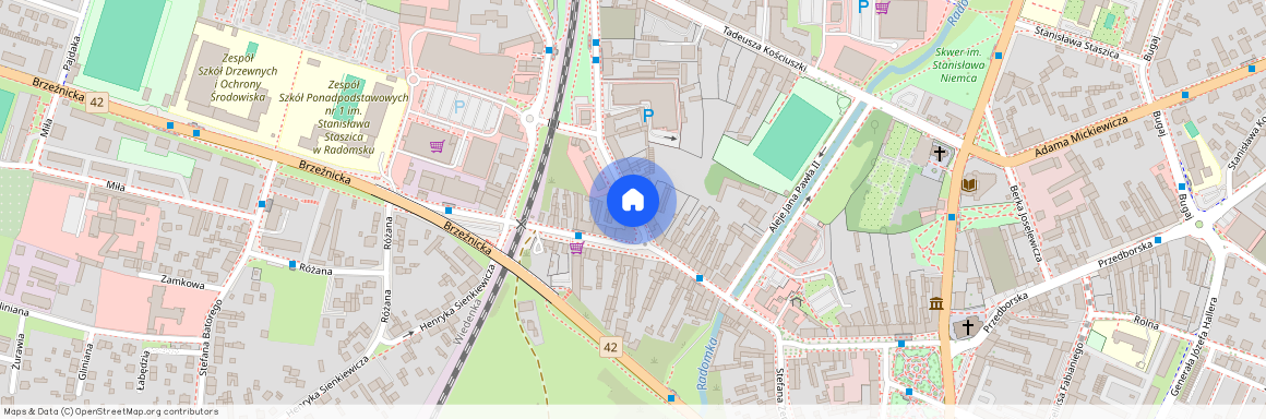 ul. Reymonta, Radomsko, radomszczański, łódzkie