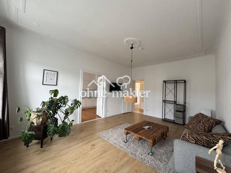 Teilmöblierte, Frisch Sanierte, Helle, 2-Zimmer Wohnung mit Balkon im Altbau in Neukölln - Photo 3