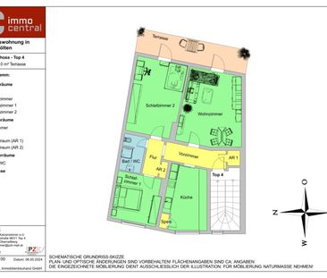 Wohnen in der Innenstadt – Helle 3-Zimmer-Wohnung mit Terrasse & Do... - Photo 6