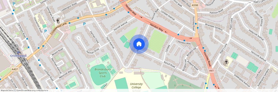 Hocroft Road, The Hocrofts, NW2, London