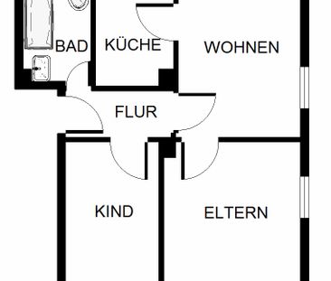 Demnächst frei! 3-Zimmer-Wohnung in Gelsenkirchen Hassel - Foto 1