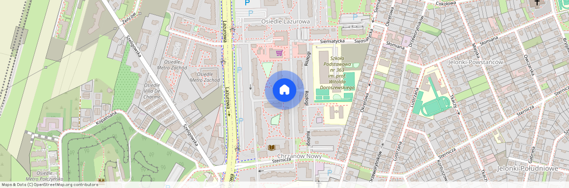 ul. Lazurowa, Jelonki Południowe, Bemowo, Warszawa, mazowieckie