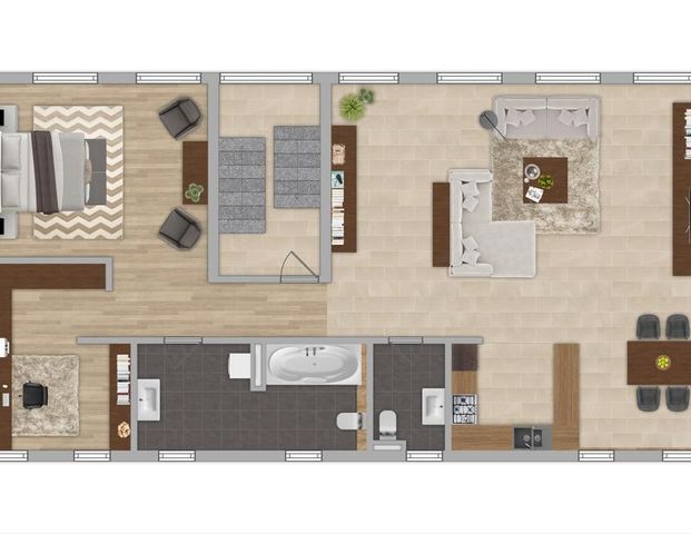 Exklusiver Erstbezug: Großzügige 3-Zimmer-Wohnung mit modernem Flair in Ludwigshafen - Photo 1