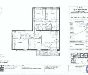 Appartement à louer 4 pièces 103.86m² - Photo 2