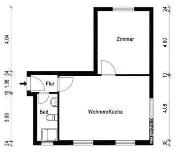 Modernisierte 2. Zi.- Erdgeschosswohnung in Salzgitter-Bad mit Fern... - Photo 6