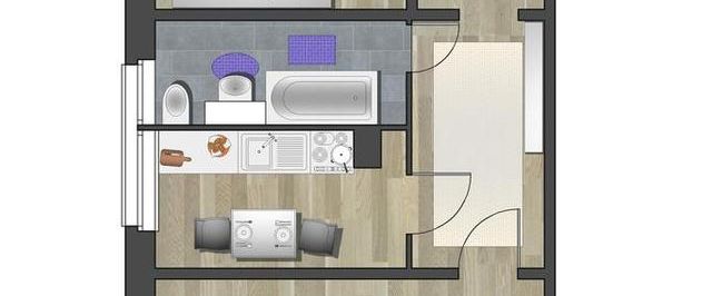 2-Raum-Wohnung im Zentrum - Foto 1