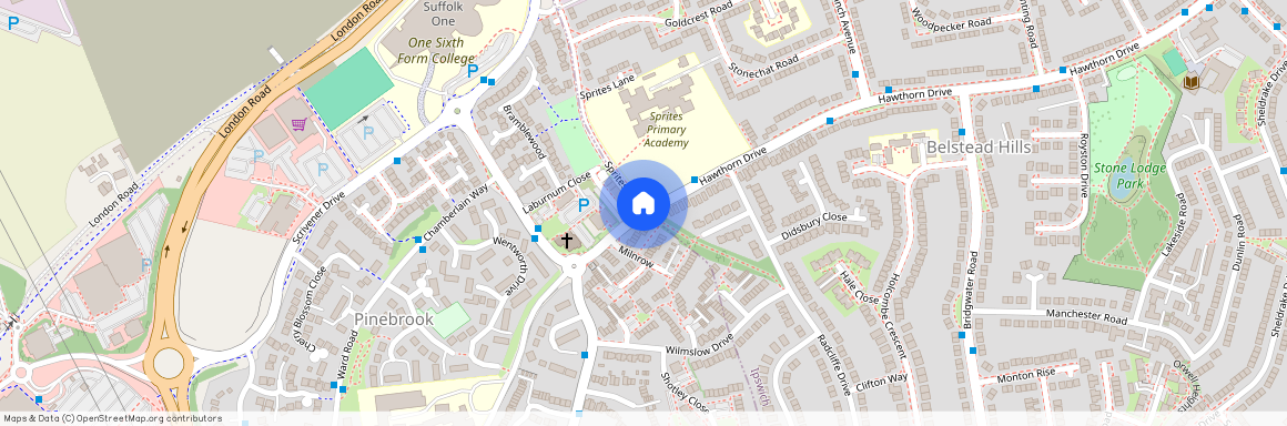 Sprites Lane, Pinewood. Ipswich.