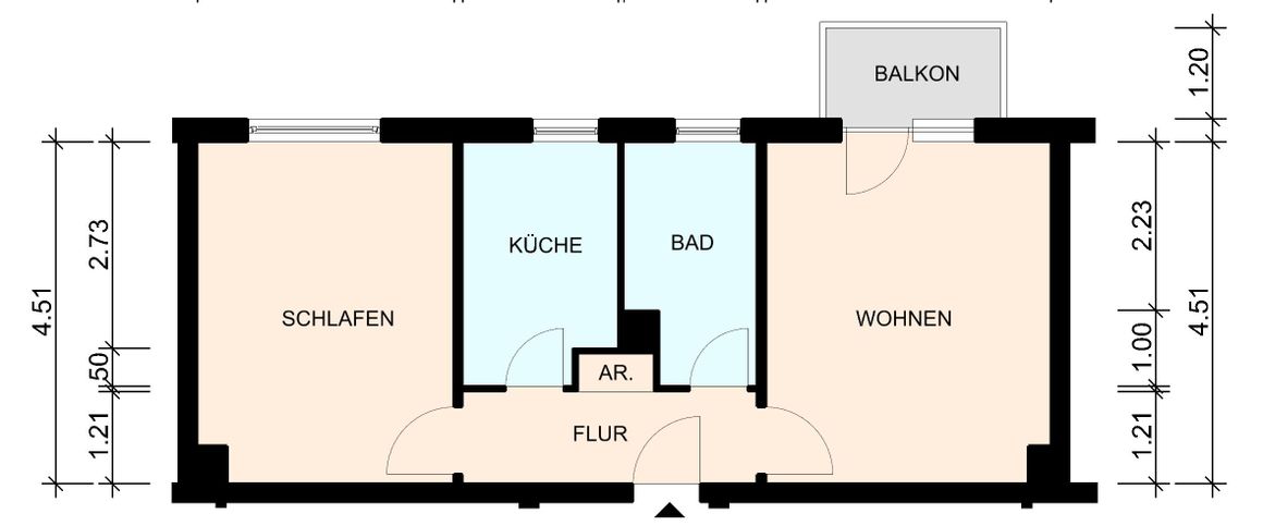 2 Raumwohnung in Hagenow zu vermieten - 19230 Hagenow - Foto 1