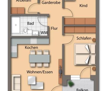 Neubau-Erstbezug! 4-Zimmer-Wohnung mit kleinem Büro Seubersdorf - Z... - Photo 2