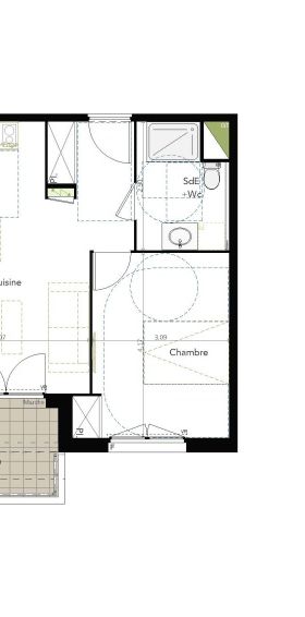 Location Appartement 2 pièces 45m² BRUGUIERES 31150 - Photo 2